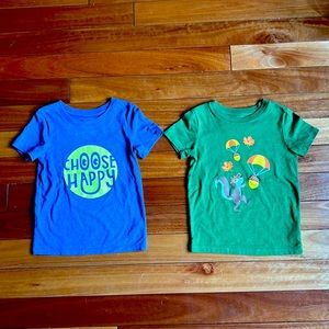 These adorable Cat&Jack graphic tees are size 3T and perfect for your kids!!